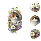 Maxbell Toilet Sticker Cat Shape Cartoon Wall Sticker for Lavatory Restroom Washroom