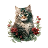 Maxbell Toilet Sticker Cat Shape Cute Wall Decal for Shopping Mall Lavatory Washroom