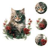 Maxbell Toilet Sticker Cat Shape Cute Wall Decal for Shopping Mall Lavatory Washroom