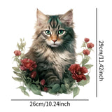 Maxbell Toilet Sticker Cat Shape Cute Wall Decal for Shopping Mall Lavatory Washroom