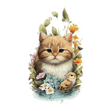Maxbell Toilet Sticker Cat Shape Cartoon Toilet Lid Decal for Lavatory Washroom Home