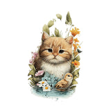 Maxbell Toilet Sticker Cat Shape Cartoon Toilet Lid Decal for Lavatory Washroom Home