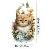 Maxbell Toilet Sticker Cat Shape Cartoon Toilet Lid Decal for Lavatory Washroom Home