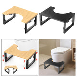 Maxbell Toilet Potty Stool Foldable Compact Multifunctional for Elders Travel Adults Wood