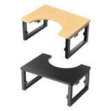 Maxbell Toilet Potty Stool Foldable Compact Multifunctional for Elders Travel Adults Wood