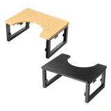 Maxbell Toilet Potty Stool Foldable Compact Multifunctional for Elders Travel Adults Wood