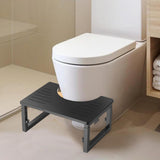 Maxbell Toilet Potty Stool Foldable Compact Multifunctional for Elders Travel Adults Black