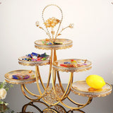 Maxbell Fruit Bowls 5 Tier Display Organizer Multifunctional Decoration Serving Tray