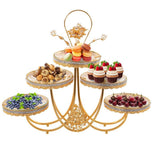 Maxbell Fruit Bowls 5 Tier Display Organizer Multifunctional Decoration Serving Tray