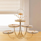 Maxbell Fruit Bowls 5 Tier Display Organizer Multifunctional Decoration Serving Tray