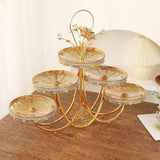Maxbell Fruit Bowls 5 Tier Display Organizer Multifunctional Decoration Serving Tray