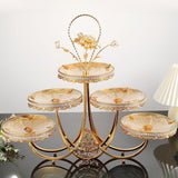 Maxbell Fruit Bowls 5 Tier Display Organizer Multifunctional Decoration Serving Tray