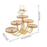 Maxbell Fruit Bowls 5 Tier Display Organizer Multifunctional Decoration Serving Tray