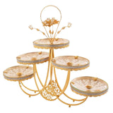 Maxbell Fruit Bowls 5 Tier Display Organizer Multifunctional Decoration Serving Tray