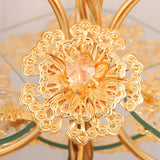Maxbell Glass Serving Tray European Style Basket Cake Holder for Pastry Home Cookies