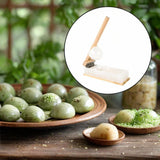 Maxbell Wood Mochi Maker Multifunctional Dough Pressing Tool for Pastry Home Camping wood  9.5CM