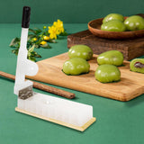 Maxbell Wood Mochi Maker Multifunctional Dough Pressing Tool for Pastry Home Camping wood  9.5CM