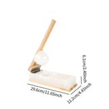 Maxbell Wood Mochi Maker Multifunctional Dough Pressing Tool for Pastry Home Camping wood  9.5CM