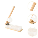 Maxbell Wood Mochi Maker Multifunctional Dough Pressing Tool for Pastry Home Camping wood  9.5CM