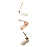 Maxbell Wood Mochi Maker Multifunctional Dough Pressing Tool for Pastry Home Camping wood  9.5CM