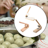 Maxbell Wood Mochi Maker Multifunctional Dough Pressing Tool for Pastry Home Camping wood  9.5CM