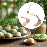 Maxbell Wood Mochi Maker Multifunctional Dough Pressing Tool for Pastry Home Camping wood  9.5CM