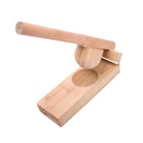Maxbell Wood Mochi Maker Multifunctional Dough Pressing Tool for Pastry Home Camping wood 8CM
