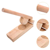 Maxbell Wood Mochi Maker Multifunctional Dough Pressing Tool for Pastry Home Camping wood 8CM