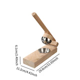 Maxbell Wood Mochi Maker Multifunctional Dough Pressing Tool for Pastry Home Camping rubber wood 8CM