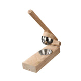 Maxbell Wood Mochi Maker Multifunctional Dough Pressing Tool for Pastry Home Camping rubber wood 8CM