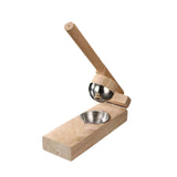Maxbell Wood Mochi Maker Multifunctional Dough Pressing Tool for Pastry Home Camping rubber wood 8CM