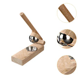 Maxbell Wood Mochi Maker Multifunctional Dough Pressing Tool for Pastry Home Camping rubber wood 8CM
