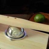 Maxbell Wood Mochi Maker Multifunctional Dough Pressing Tool for Pastry Home Camping rubber wood 8CM