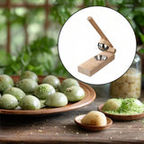 Maxbell Wood Mochi Maker Multifunctional Dough Pressing Tool for Pastry Home Camping rubber wood 8CM