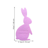 Maxbell 4x Easter Bunny Utensil Cutlery Holders Pouch Bags Gifts Flatware Organizers pink