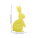 Maxbell 4x Easter Bunny Utensil Cutlery Holders Pouch Bags Gifts Flatware Organizers yellow