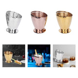 Maxbell Ice Bucket Leakproof Versatile Champagne Bucket for Picnics Dining Room Home Silver
