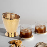 Maxbell Ice Bucket Leakproof Versatile Champagne Bucket for Picnics Dining Room Home Gold