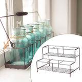 Maxbell Coffee Syrup Organizer Rack Seasoning Organizer for Pantry Tea House 6 grids