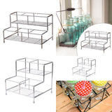 Maxbell Coffee Syrup Organizer Rack Seasoning Organizer for Pantry Tea House 6 grids