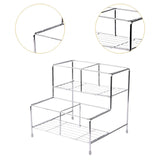 Maxbell Coffee Syrup Organizer Rack Seasoning Organizer for Pantry Tea House 4 grids