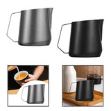 Maxbell Frothing Pitcher Espresso Steaming Pitcher for Restaurant Office Coffee Shop silvery
