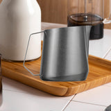 Maxbell Frothing Pitcher Espresso Steaming Pitcher for Restaurant Office Coffee Shop silvery