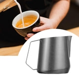 Maxbell Frothing Pitcher Espresso Steaming Pitcher for Restaurant Office Coffee Shop silvery