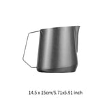 Maxbell Frothing Pitcher Espresso Steaming Pitcher for Restaurant Office Coffee Shop silvery