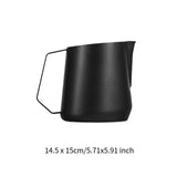 Maxbell Frothing Pitcher Espresso Steaming Pitcher for Restaurant Office Coffee Shop black