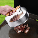 Maxbell Grill Cooking Press Cover Increase Flavor Heavy Duty for Meat and Vegetables