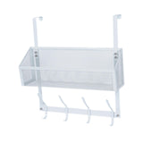 Maxbell over The Door Storage Rack Hanging Door Organizer for Bedroom Closet Kitchen White Single Tier