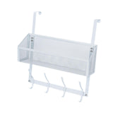 Maxbell over The Door Storage Rack Hanging Door Organizer for Bedroom Closet Kitchen White Single Tier