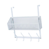 Maxbell over The Door Storage Rack Hanging Door Organizer for Bedroom Closet Kitchen White Single Tier